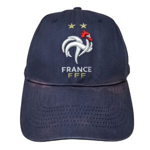 France FFF Slideback Hat Blue Size 58 Adjustable Embroidered 6 Panel Weeplay